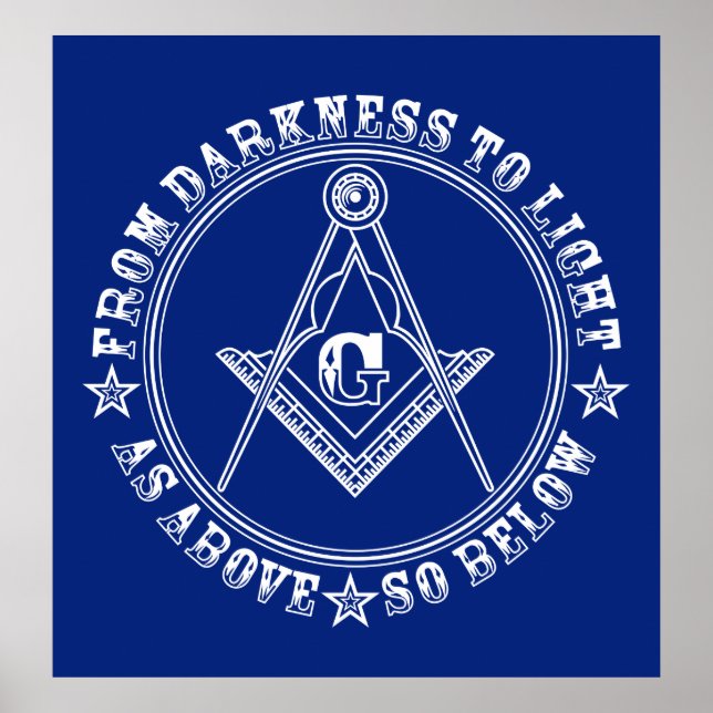 Frimurssymbolen poster (Framsidan)