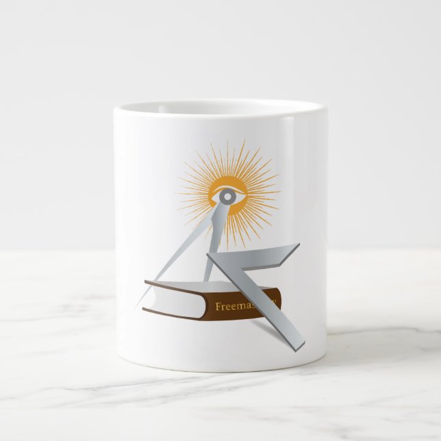 Frimurssymboler Jumbo Mugg (Framsidan)