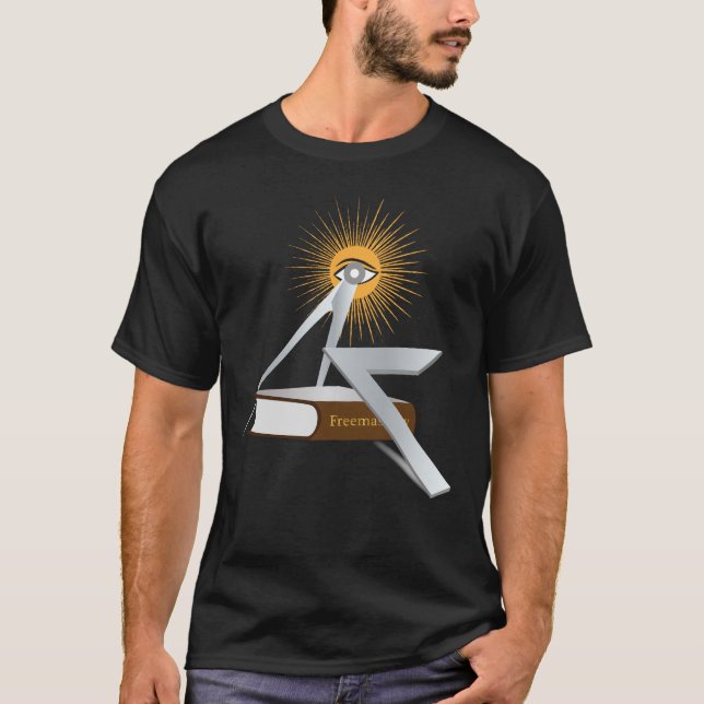 Frimurssymboler T Shirt (Framsida)