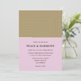 Fringe Rand Lilac bröllopsinbjudan Inbjudningar