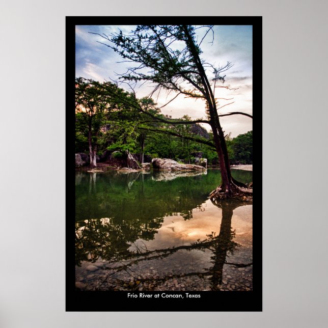 Frio River Sunset Poster (Framsidan)