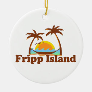 Fripp Island. Julgransprydnad Keramik