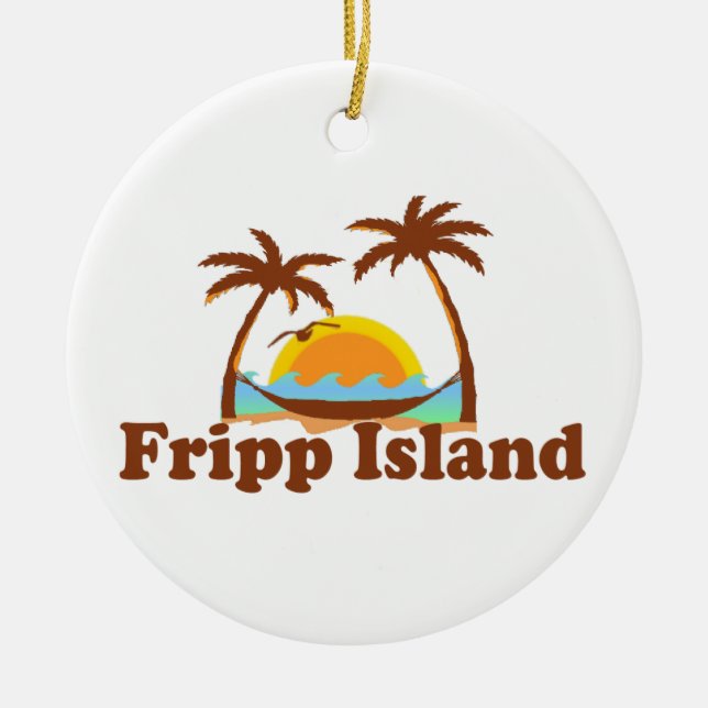 Fripp Island. Julgransprydnad Keramik (Framsidan)