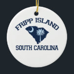 Fripp Island. Julgransprydnad Keramik<br><div class="desc">Fripp ö South Carolina.</div>