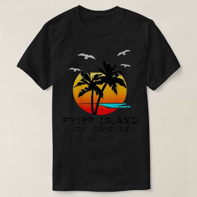 FRIPP ISLAND SOUTH CAROLINA ATLANTIC BEACH VACATIO T SHIRT (Design framsida)