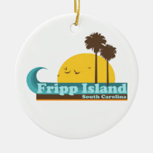 Fripp strand julgransprydnad keramik