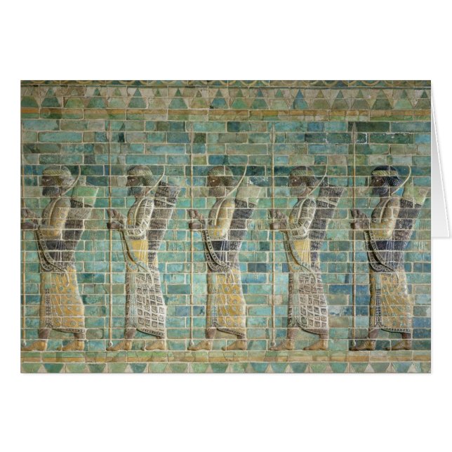 Fris av bågskyttar hälsningskort (Framsidan Horizontal)