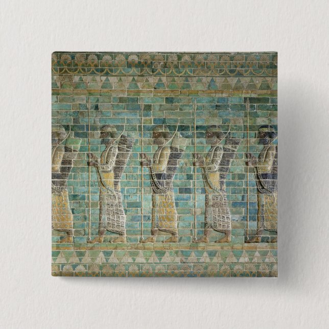 Fris av bågskyttar knapp (Framsida)