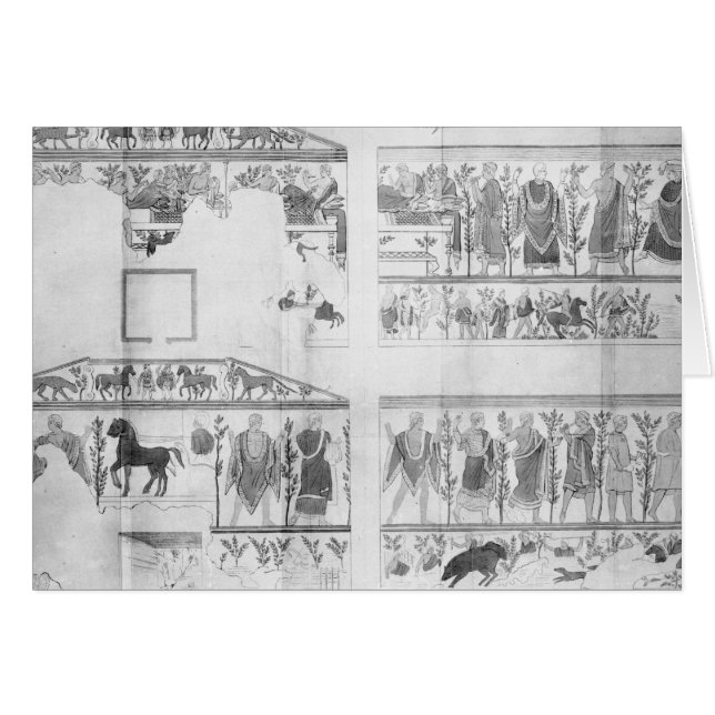 Fris från Grottodellaen Querciola Hälsningskort (Framsidan Horizontal)