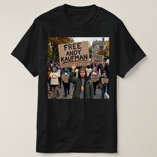 Frisätt Andy Kaufman T Shirt (Design framsida)