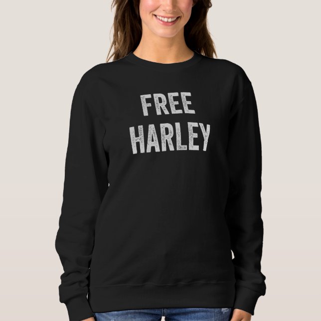 Frisätt Harley Stöd Harleys Frigivning Från Fängel T Shirt (Framsida)