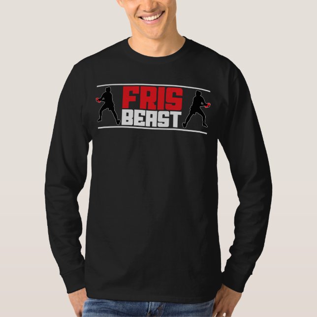 Frisbeast Ultimate Frisbee Player-spelteamet Frisb T Shirt (Framsida)