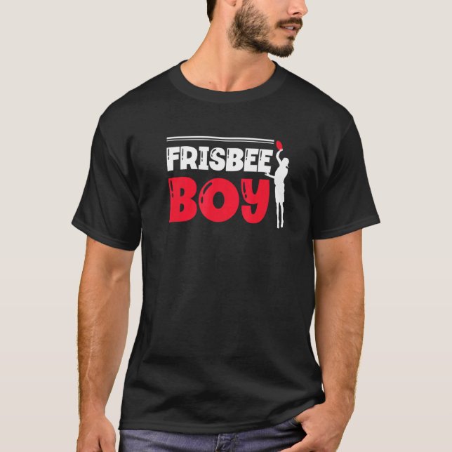 Frisbee Boy Ultimate Frisbee Player Disc Sports T Shirt (Framsida)