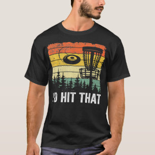 Frisbee Golf Basket Funny Disk Golf Vintage I skul T Shirt