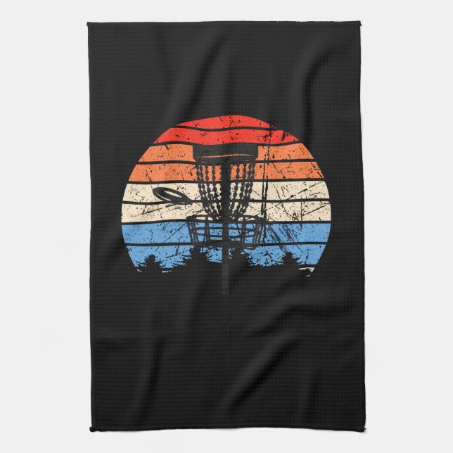 Frisbee Golf Disk Golf Retro Kökshandduk (Vertikal)