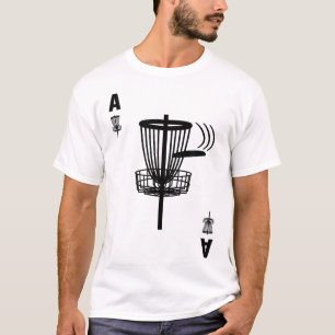 Frisbee Golf Hål i ett enda Ace Card-snålt golf T Shirt