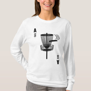 Frisbee Golf Hål i ett enda Ace Card-snålt golf T Shirt