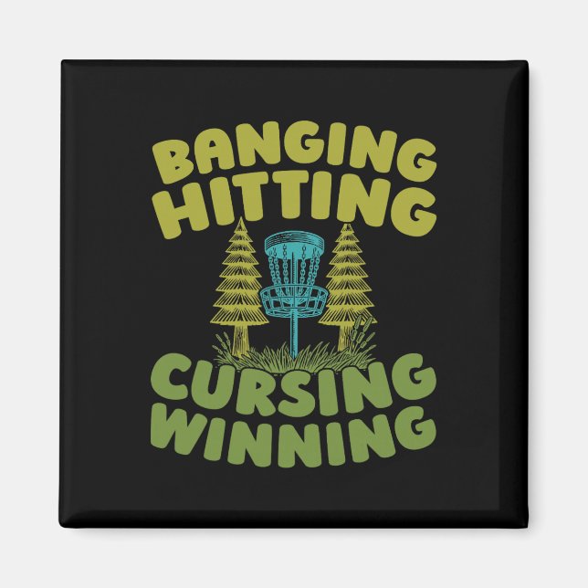 Frisbee Golf - Outdoor Sport Disc Golf _5  Magnet (Framsidan)