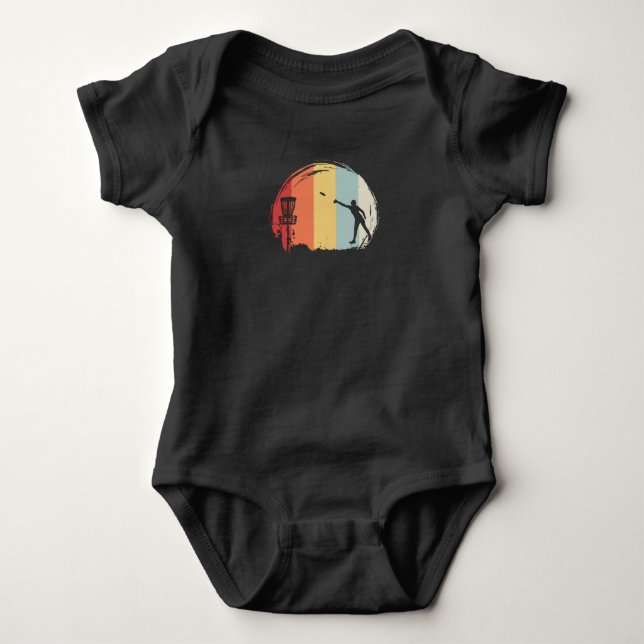 Frisbee Golf Retro T Shirt (Framsida)