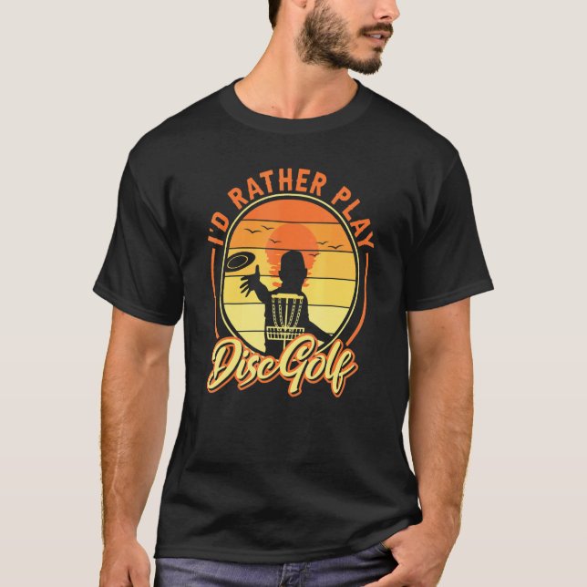 Frisbee Golf Slay Id i stället för Play Disk Golf T Shirt (Framsida)