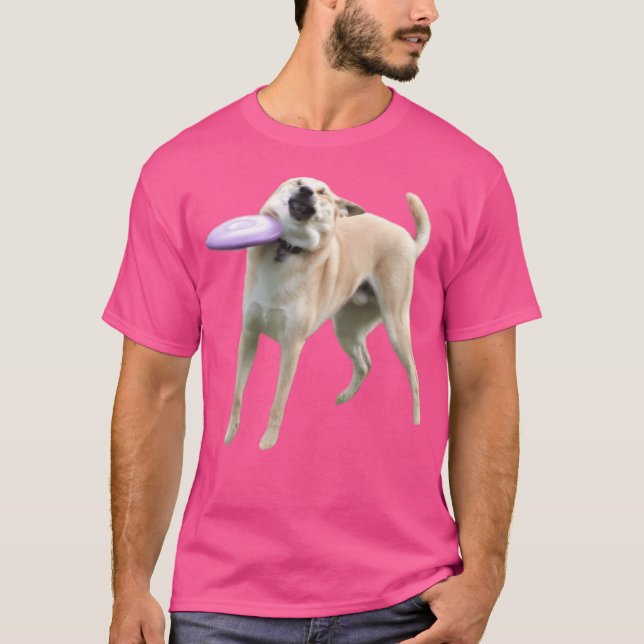 Frisbee Hund T Shirt (Framsida)
