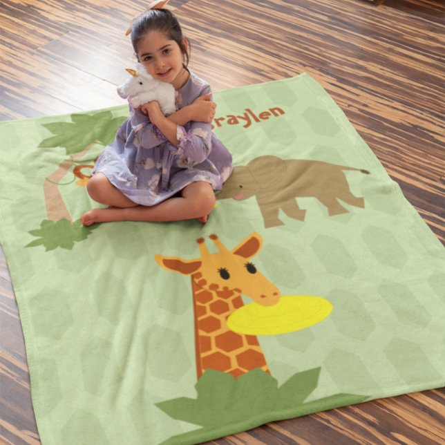 Frisbee Jungle Fleece Blanket (Skapare uppladdad)