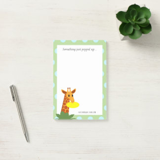 Frisbee Jungle Giraffe Personlig Post-it Block