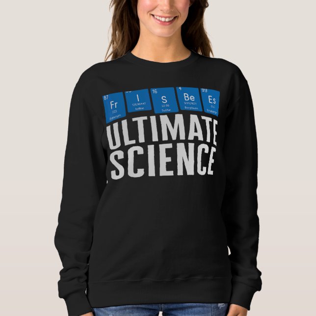 Frisbee Player Science Periodic Bord T Shirt (Framsida)