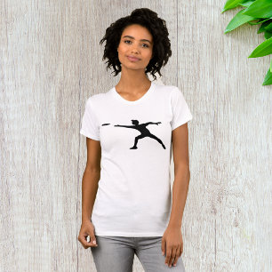 Frisbee Silhouette Womens T-Shirt
