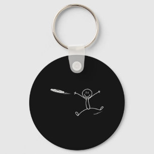 Frisbee Stickman Disc Golf Rolig Ultimate Frisbee  Nyckelring