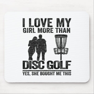 Frisbeegolf Sket jag älskar min tjej mer än discgo Musmatta