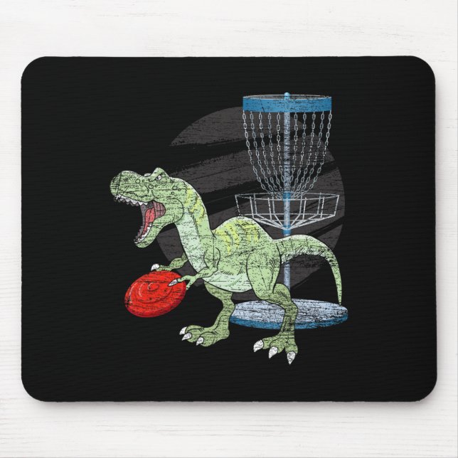 Frisbeegolfare T Rex Dinosaurie Golfspelare Dino D Musmatta (Framsidan)