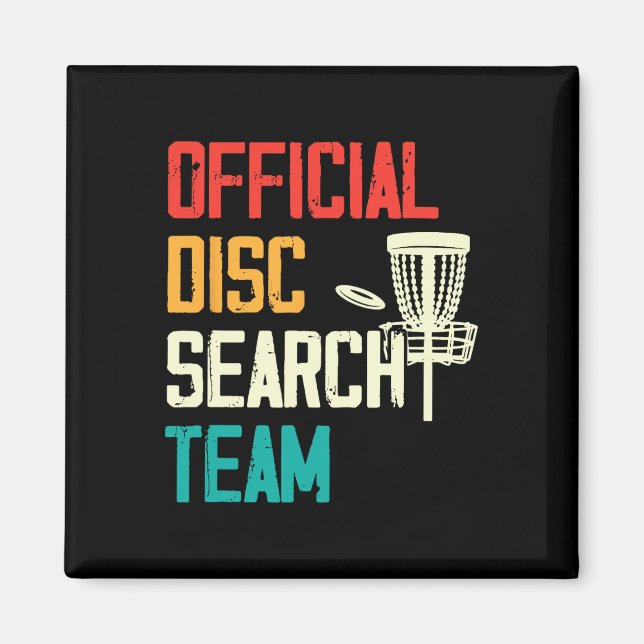 Frisbeegolfspelare Disc Golf Spelare Flygande Disk Magnet (Framsidan)