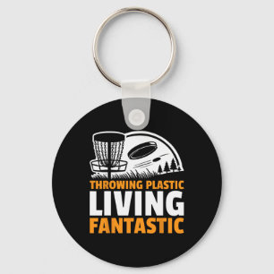 Frisbeekastande Plast Levande Fantastisk Disc Golf Nyckelring