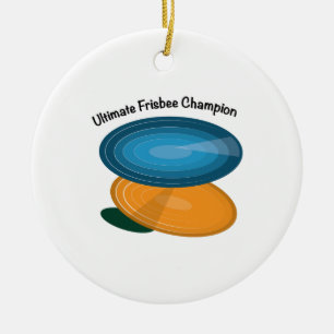 Frisbeemästare Julgransprydnad Keramik