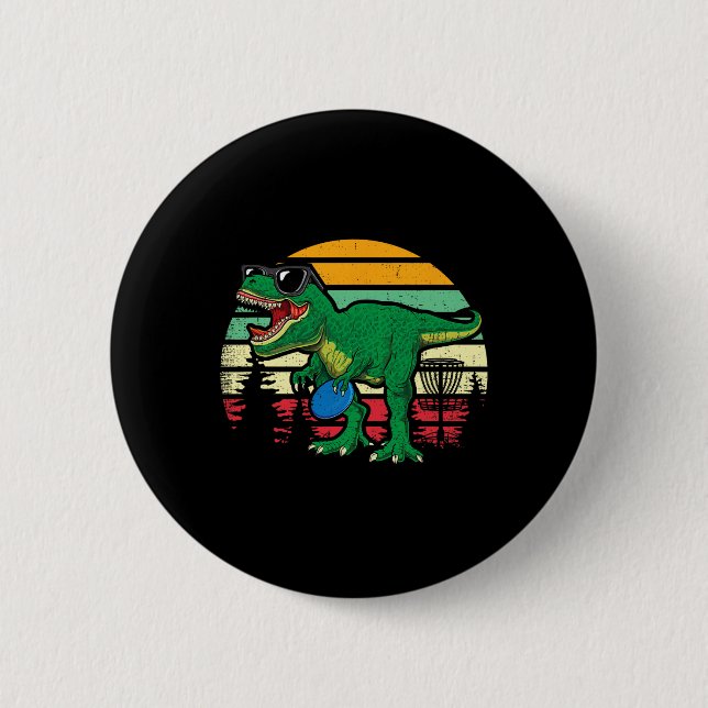 Frisbees Dino Söt T Rex Dinosaurie Barn Pojkar Ski Knapp (Framsida)