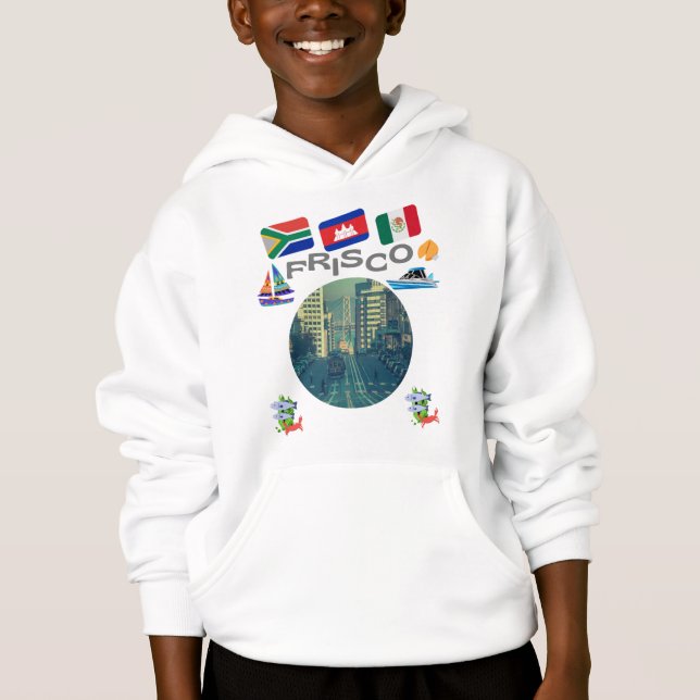 Frisco 2 med kabelbil bild t shirt (Framsida)