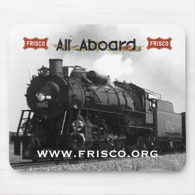 Frisco 4-8-2 1522 "pride av det hastigt ", musmatta (Framsidan)