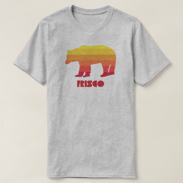 Frisco Colorado Rainbow Bear T Shirt (Design framsida)