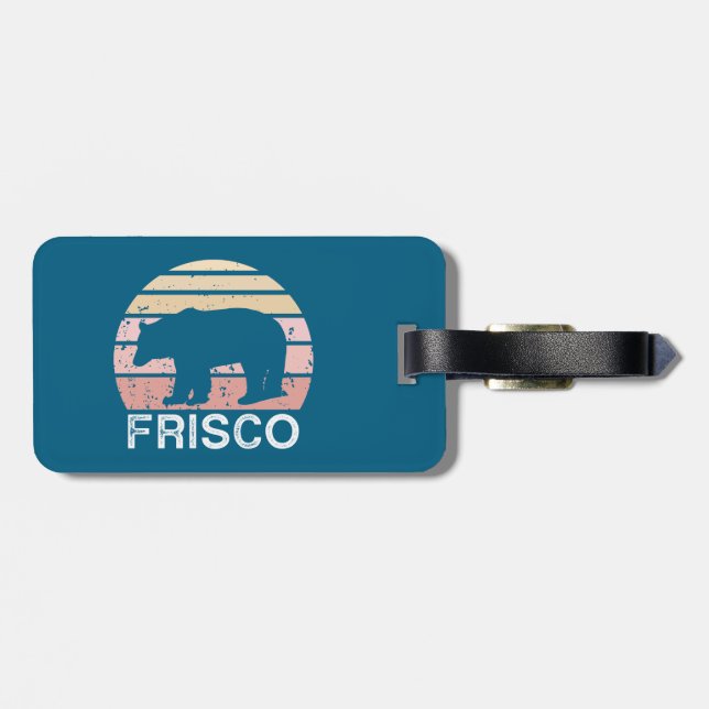 Frisco Colorado Retro Bear Bagagebricka (Baksida Vågrät)