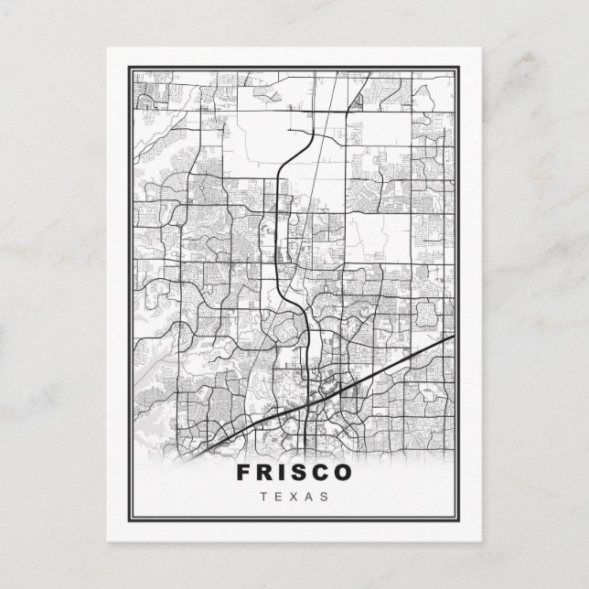 Frisco Map Vykort (Framsida)