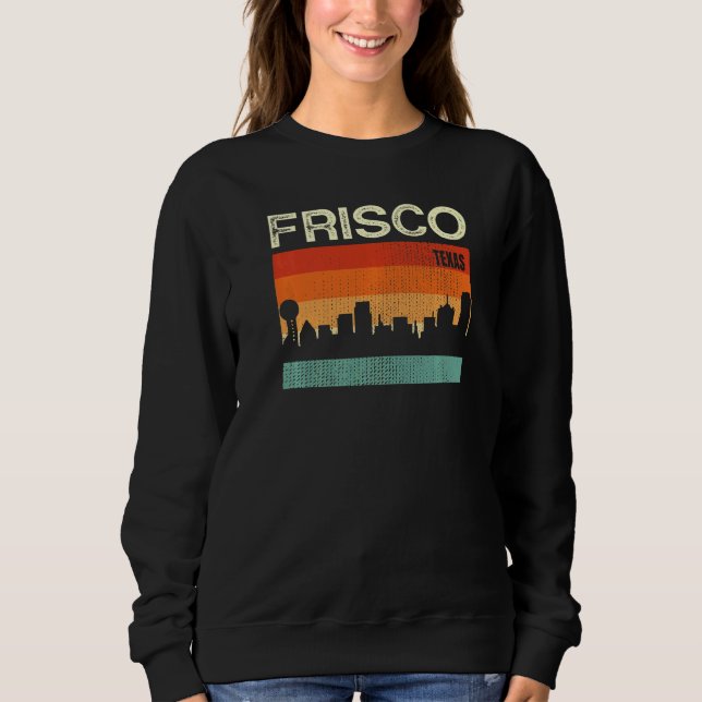 Frisco Texas Stadssiluett   T Shirt (Framsida)