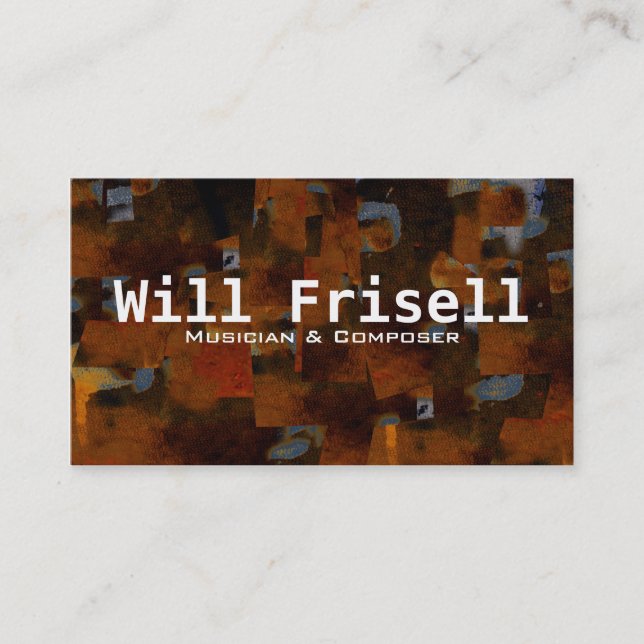 "Frisell ", Visitkort (Framsida)