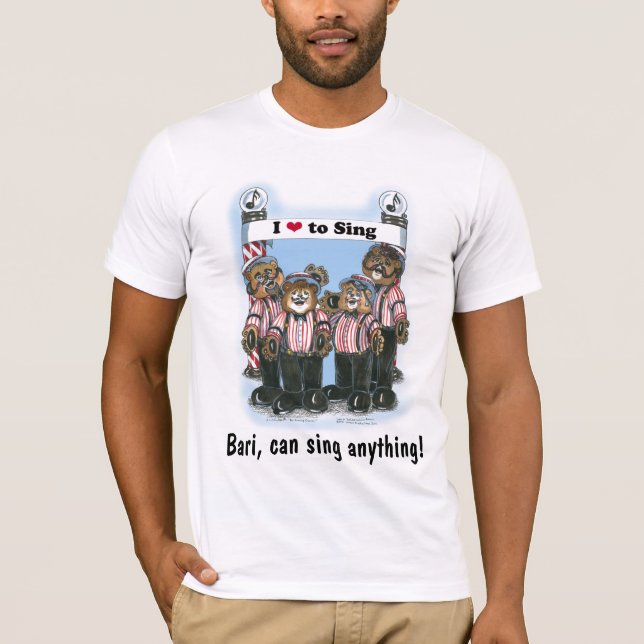 Frisersalongkvartettskjorta - Bari T-shirt (Framsida)