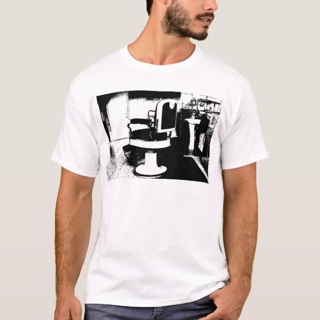 frisersalongstol tee shirt (Framsida)