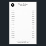 Friseur Flyer<br><div class="desc">Moderne Friseur Flyer mit Schere-Design,  Schwarz,  Weiß. Fügen Sie Ihre Kontaktauf der Rückseite hinzu.</div>