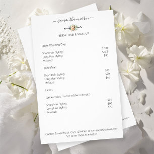 Friseur Hanadel Blumen Flyer