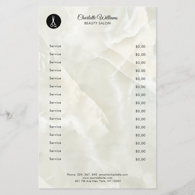 Friseur Marmor Flyer (Framsidan)