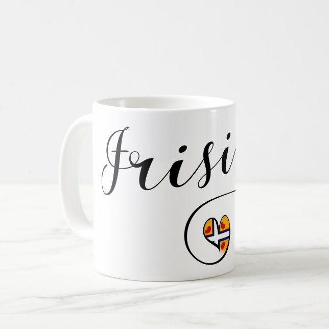 Frisia Flagga Heart Kaffemugg (Framsida vänster)