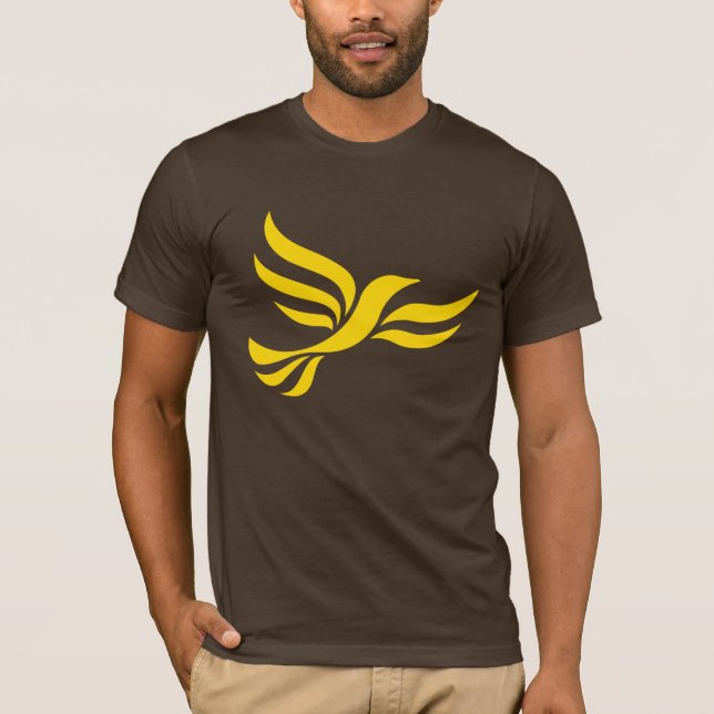 Frisinnad demokratlogotyp t shirt (Framsida)